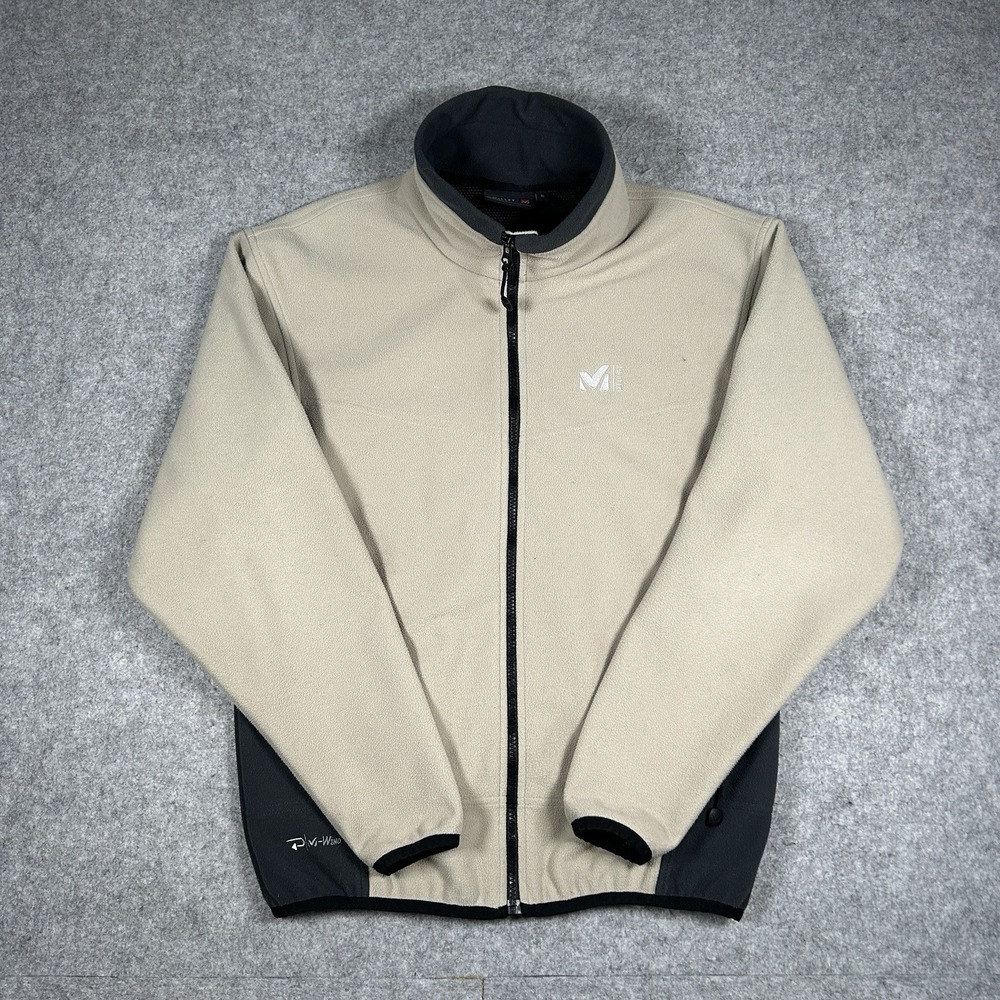 Millet Fleece Jacket Men's Size Medium Grey‎ Full Zip Activewear Outerwear